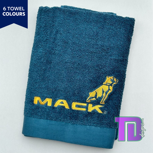 Mack Truck Embroidered Bath Sheet Towel
