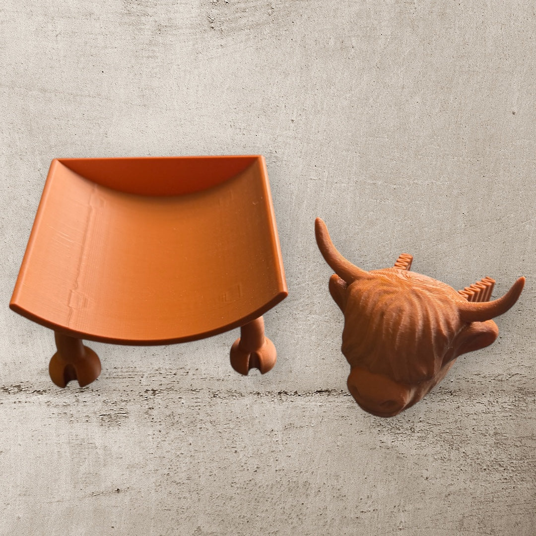 Highland cow toilet roll holders