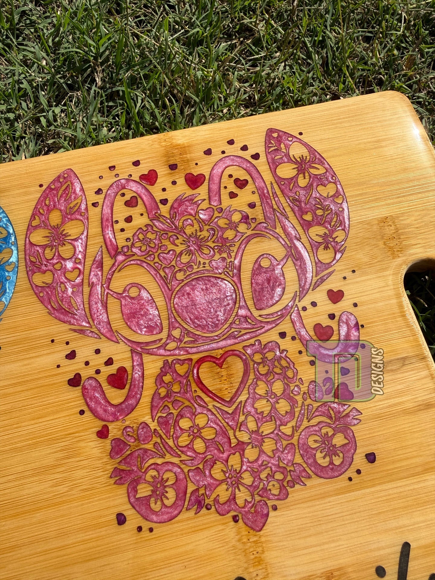 Stitch and Angel epoxy serving charcuterie chopping board
