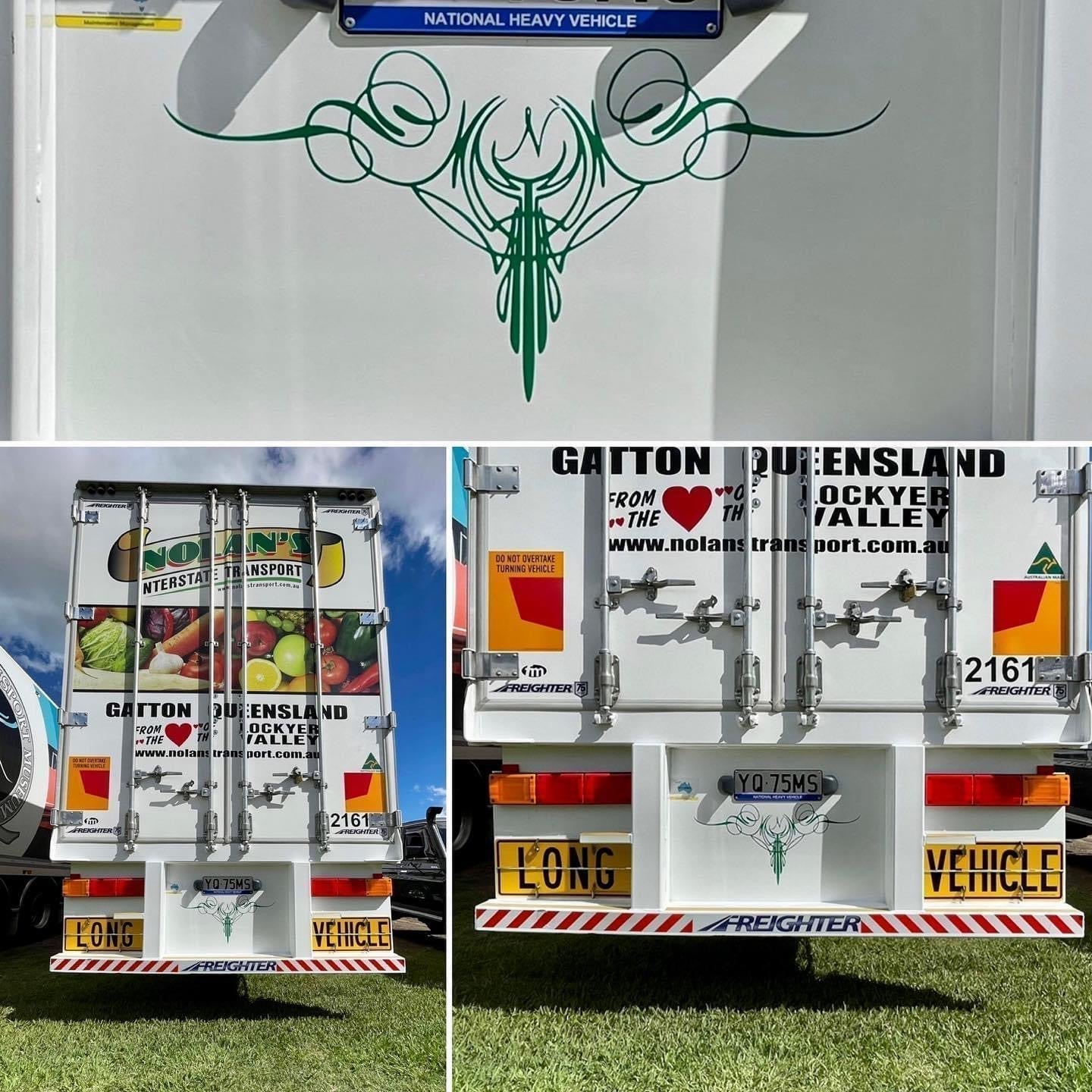 Truck Trailer Float Decorative Scroll Pinstripe Style 11