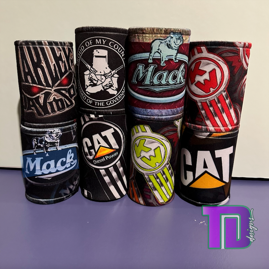 Old school skool Kenworth logo stubby holder