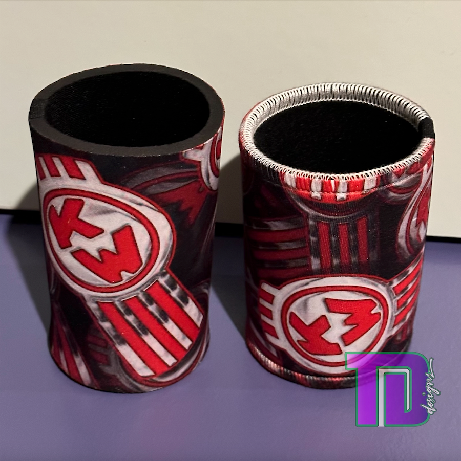 Old school skool Kenworth logo stubby holder