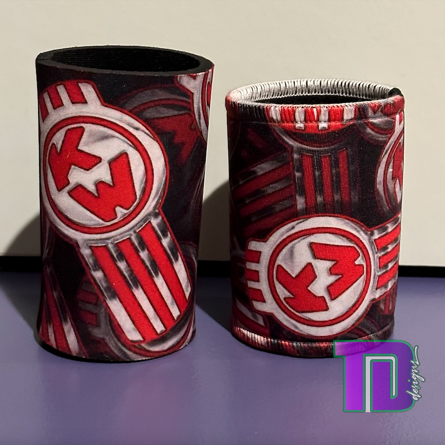 Old school skool Kenworth logo stubby holder