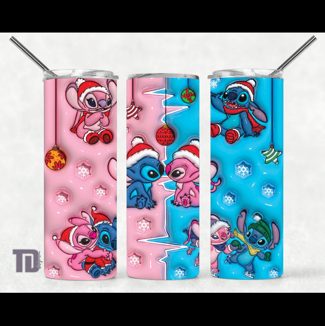 Stitch an Angel christmas Tumbler