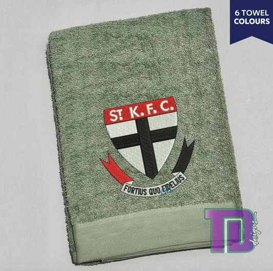 St Kilda AFL State of Origin Embroidered Bath Sheet Towel