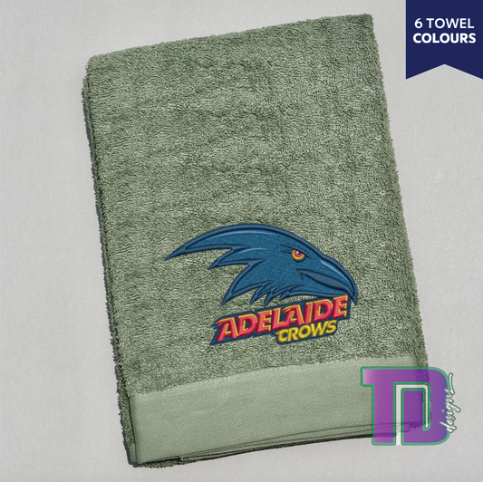 Adelaide Crows AFL State of Origin Embroidered Bath Sheet Towel