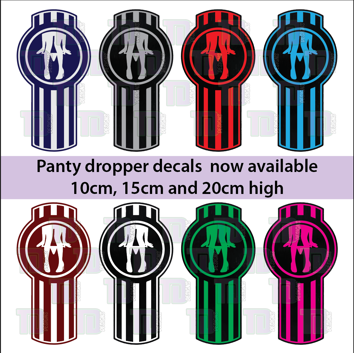 Kenworth bug panty dropper decal sticker