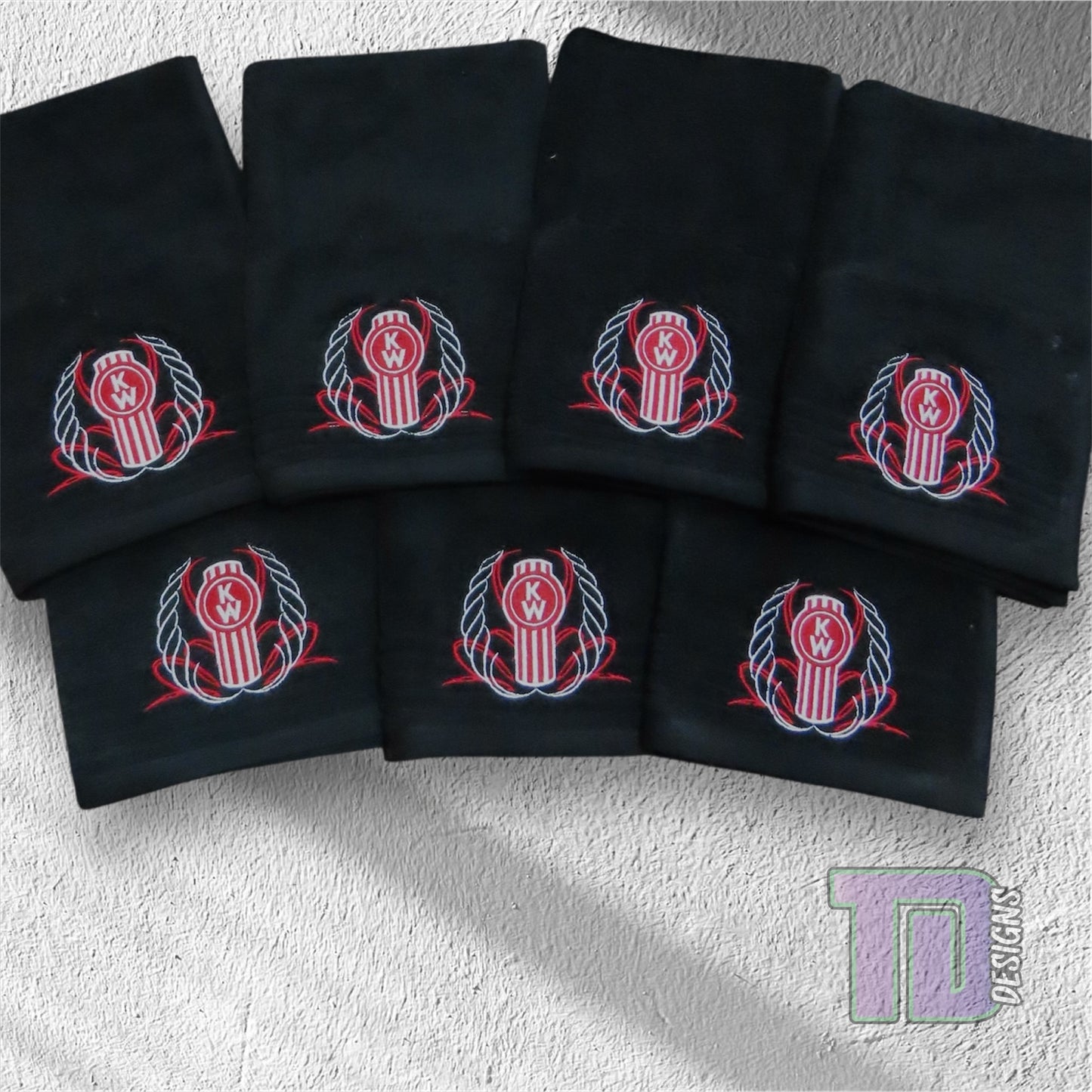 Pair of Embroidered Hand Towels
