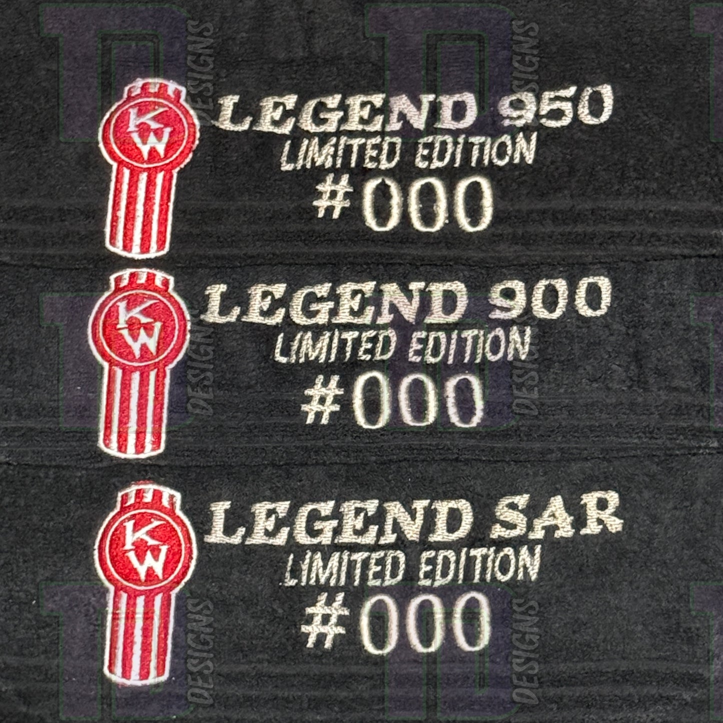 Kenworth Legend 950 900 SAR numbered truck Embroidered Bath Sheet Towel