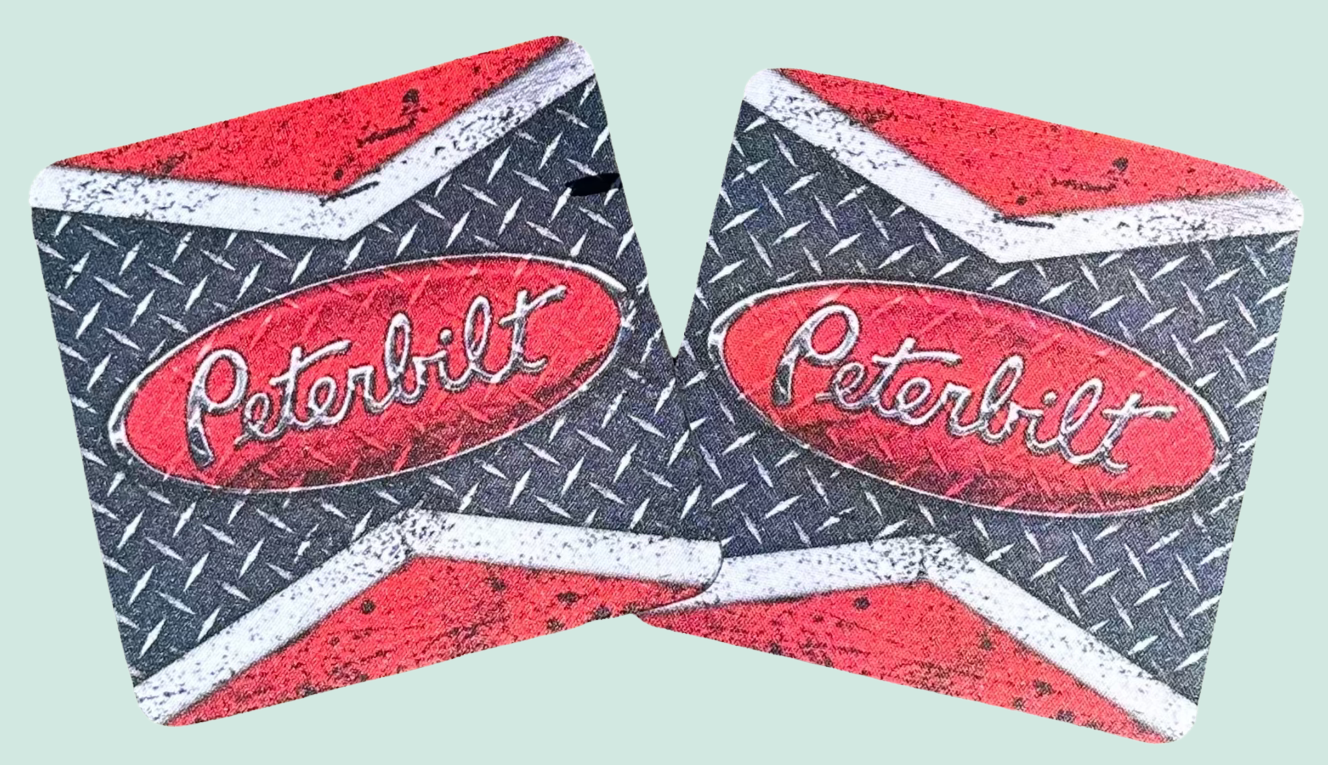 Peterbilt truck prime mover drink coasters