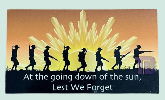 ANZAC sunset Lest We Forget decal sticker