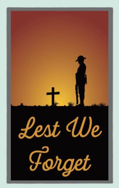 ANZAC Day Lest We Forget decal sticker