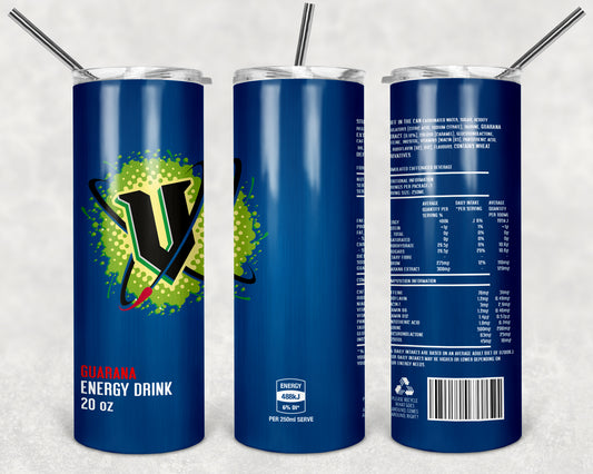 Blue V Energy Drink Tumbler