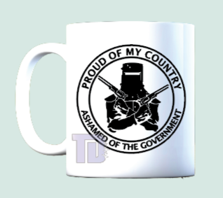 Proud of my country - ashamed of the Government mug