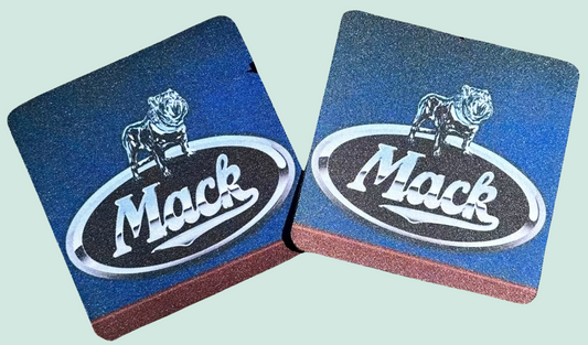 Mack truck prime mover drink coasters