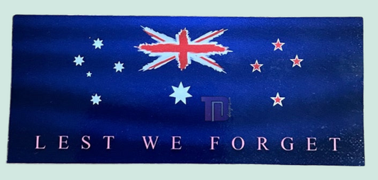 ANZAC Lest We Forget flag decal sticker
