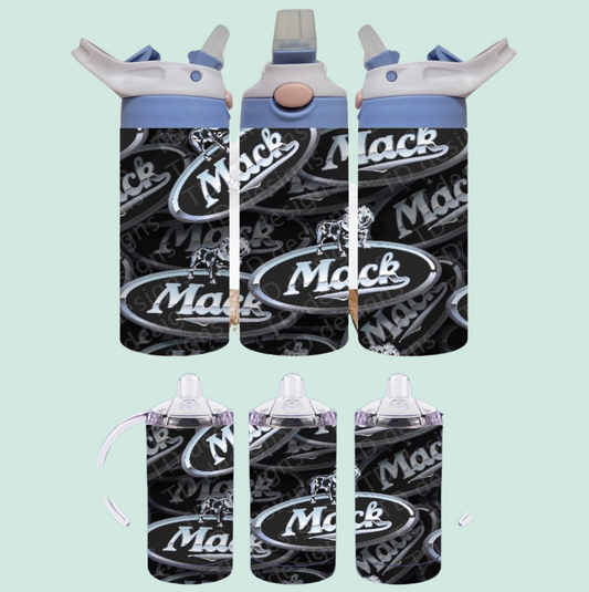 Mack truck sippy cup drink bottle tumbler