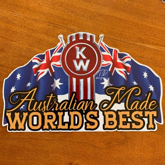 Kenworth truck Australian made worlds best Australia flag  image 1