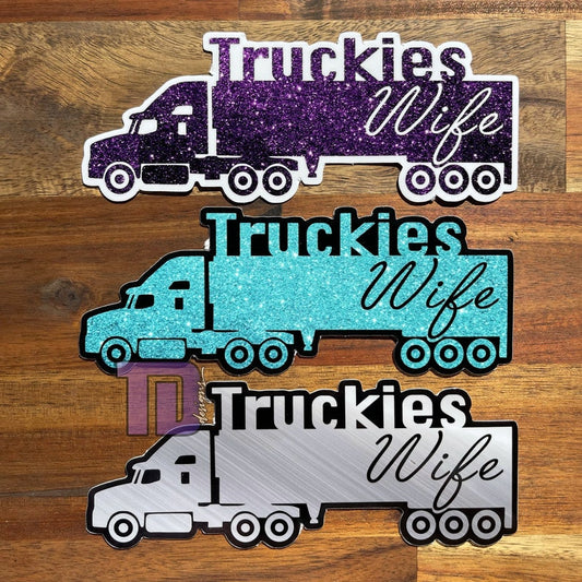 truckies wife  truckers truck  sticker  car  computer  image 1