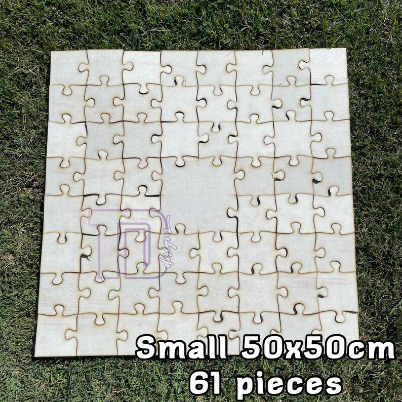 Wooden puzzle jigsaw guest book wedding birthday christening baby shower engagement party present gift