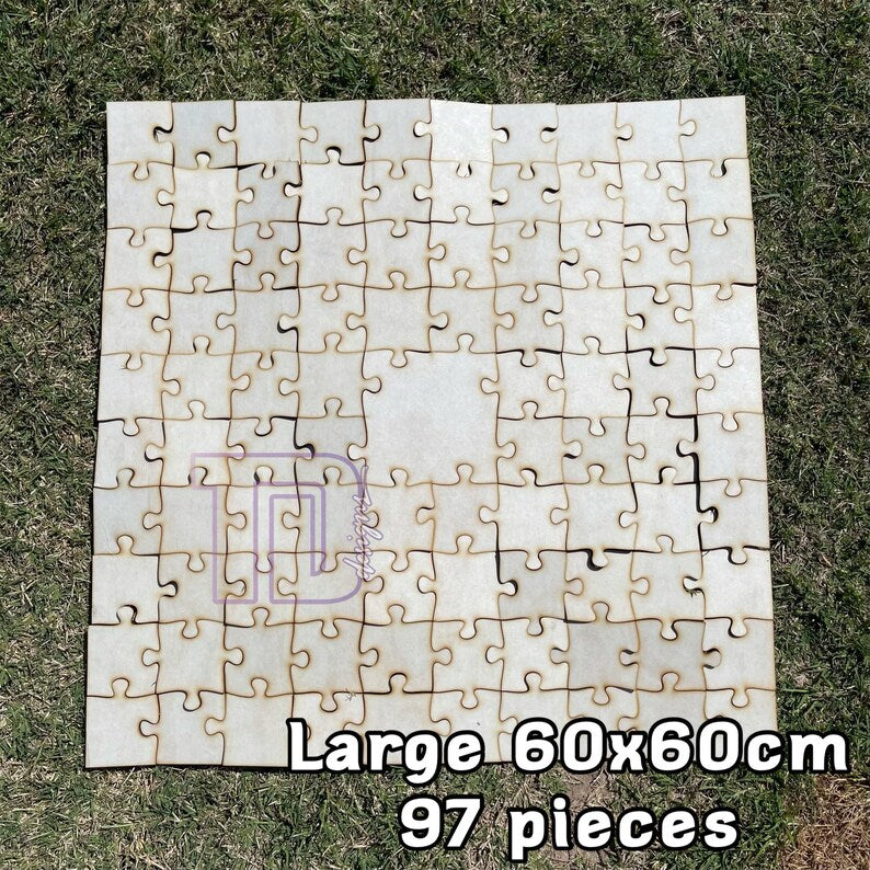 Wooden puzzle jigsaw guest book wedding birthday christening baby shower engagement party present gift