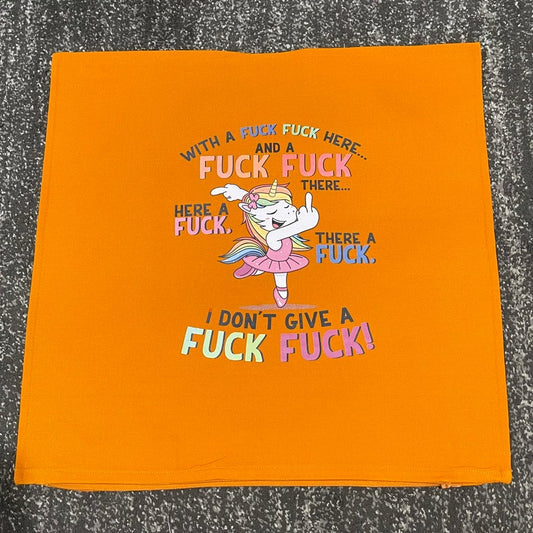 Fuck fuck unicorn cushion pillow cover case image 1
