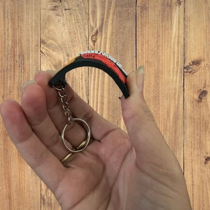 Never drive faster then your guardian angel can fly truck Keyring