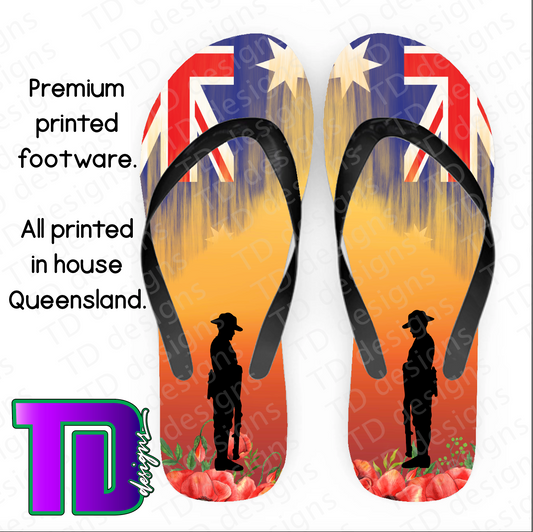 ANZAC thongs flip-flops pluggers