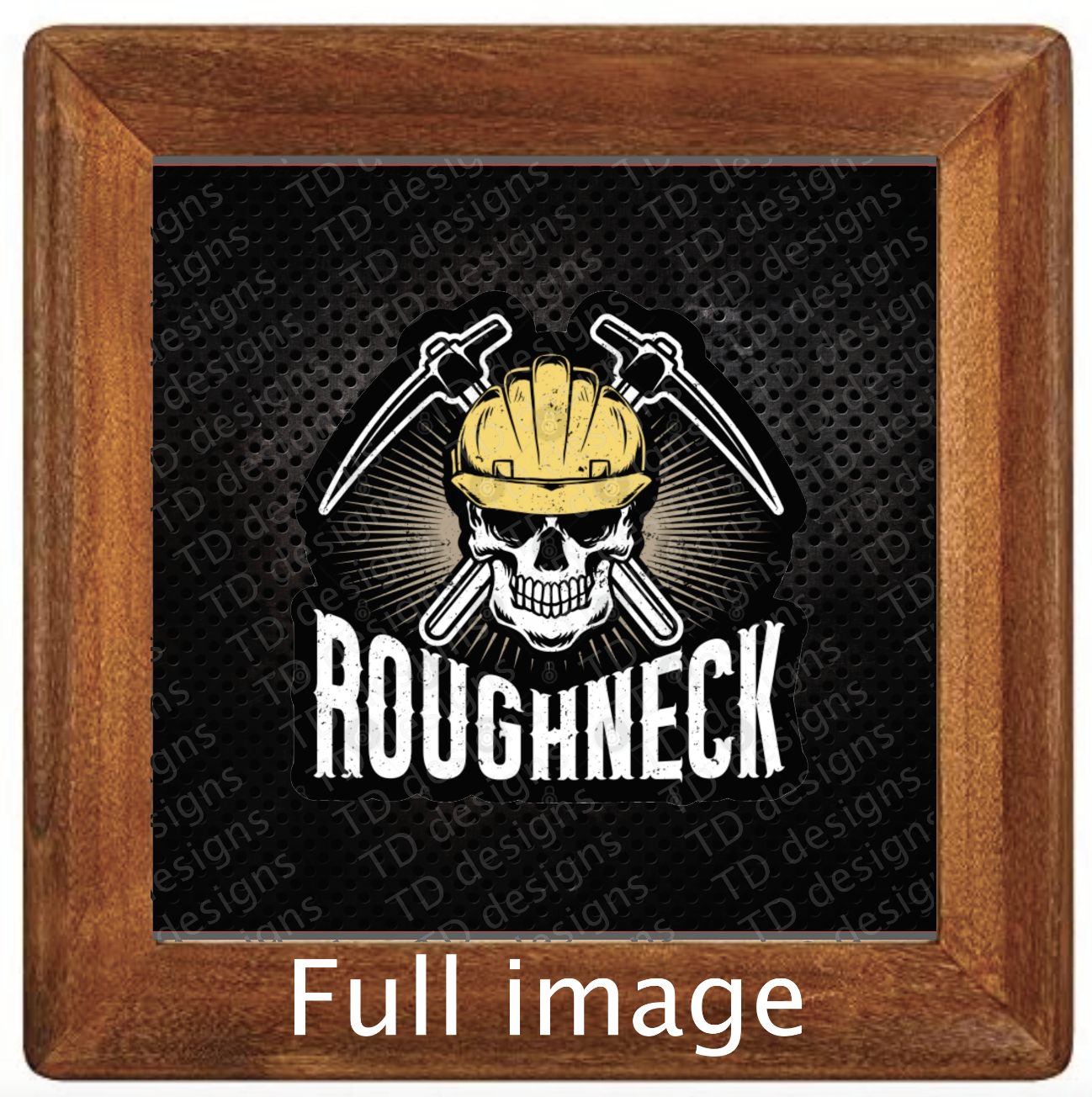 Roughneck rough neck skull hard hat oil coal mining mine Tumbler