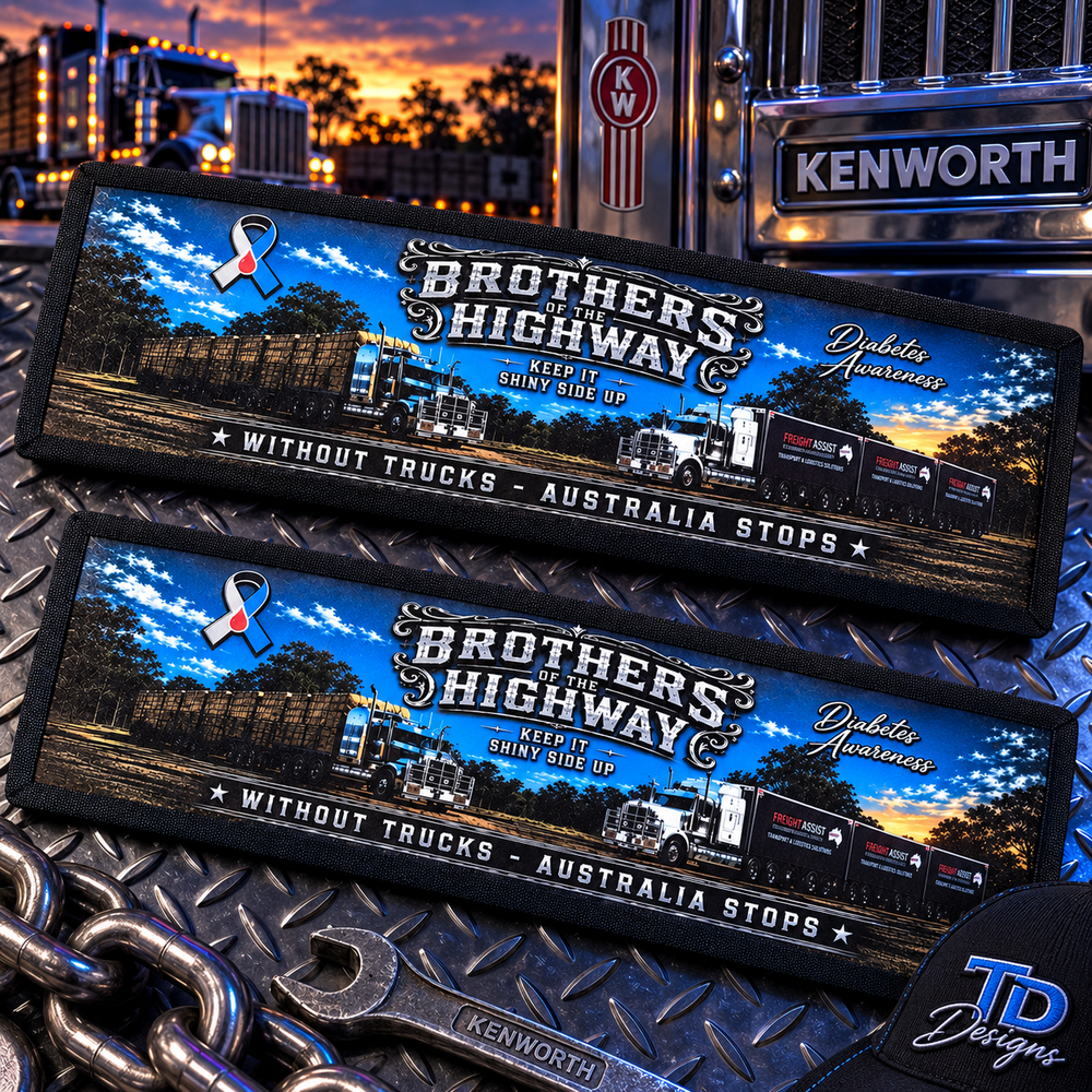 Brothers of the Highway Diabetes Awareness Bar Mat