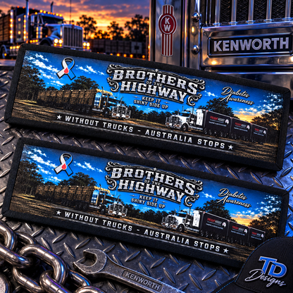 Brothers of the Highway Diabetes Awareness Bar Mat