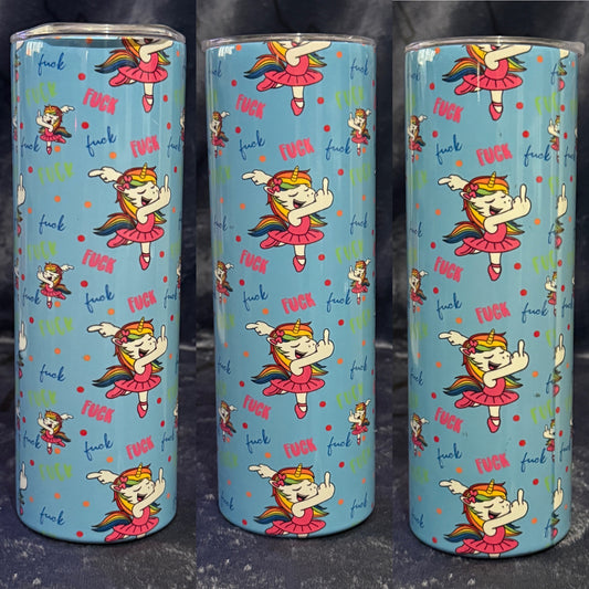 Fuck Fuck unicorn tumbler