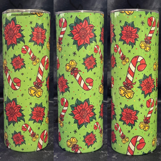 Christmas penis vagina tumbler