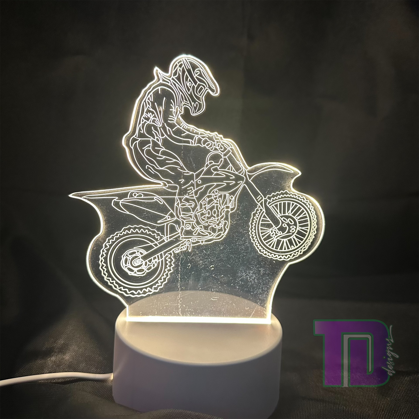 Motocross motorbike 3D LED night light