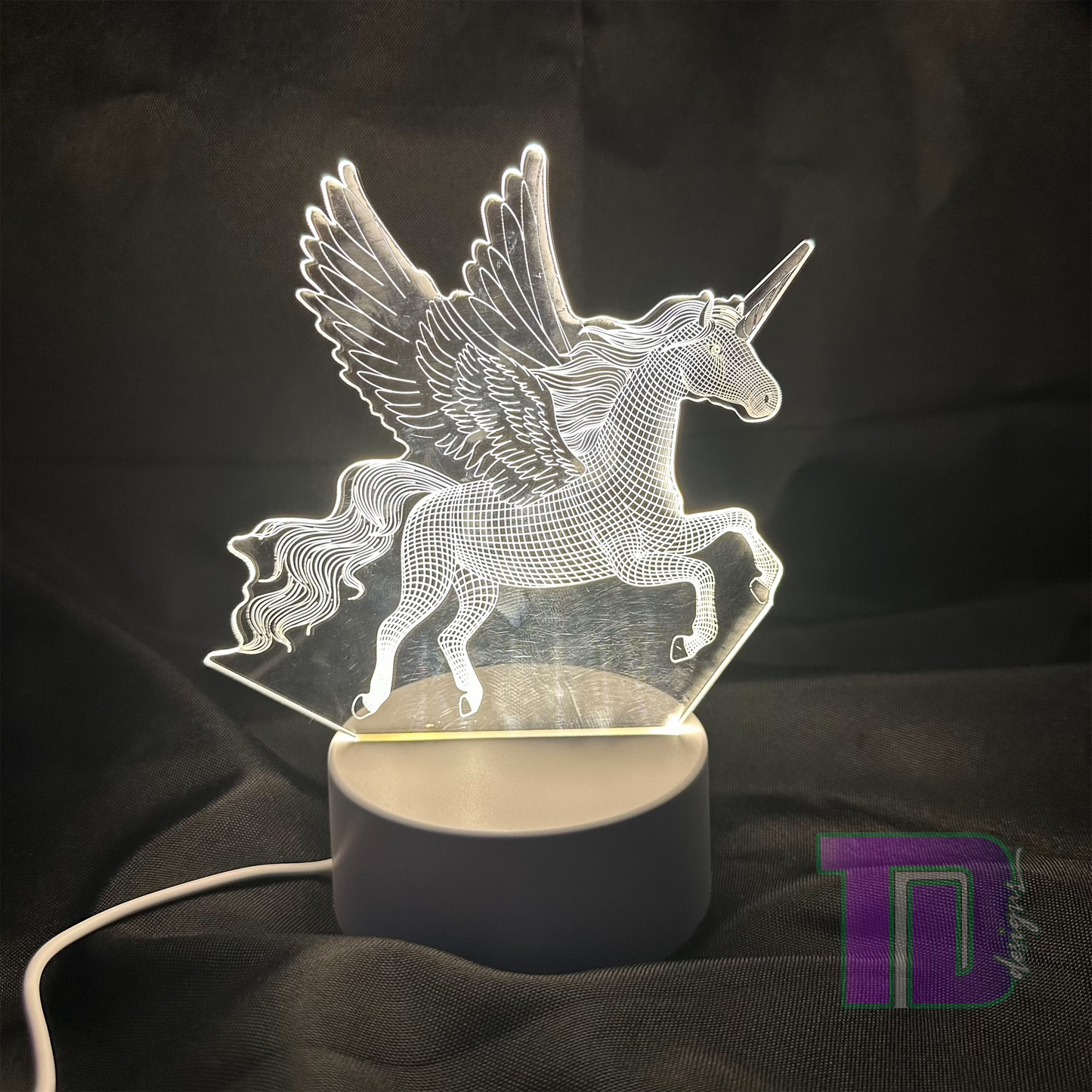 Horse Unicorn 3D LED night light