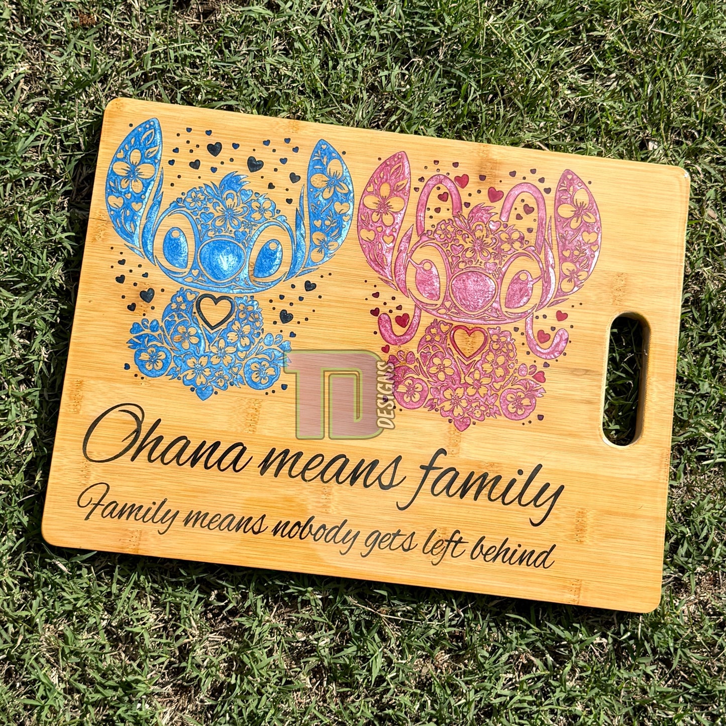 Stitch and Angel epoxy serving charcuterie chopping board