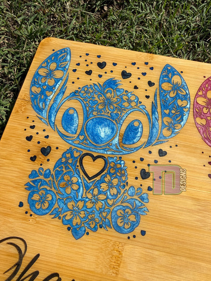 Stitch and Angel epoxy serving charcuterie chopping board