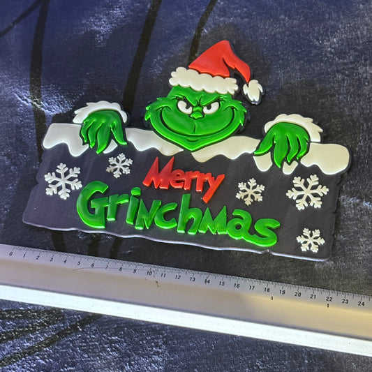 Grinch Merry Christmas sign