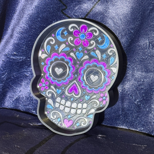 sugar skull trinket tray
