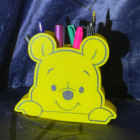 Pooh bear pen holder