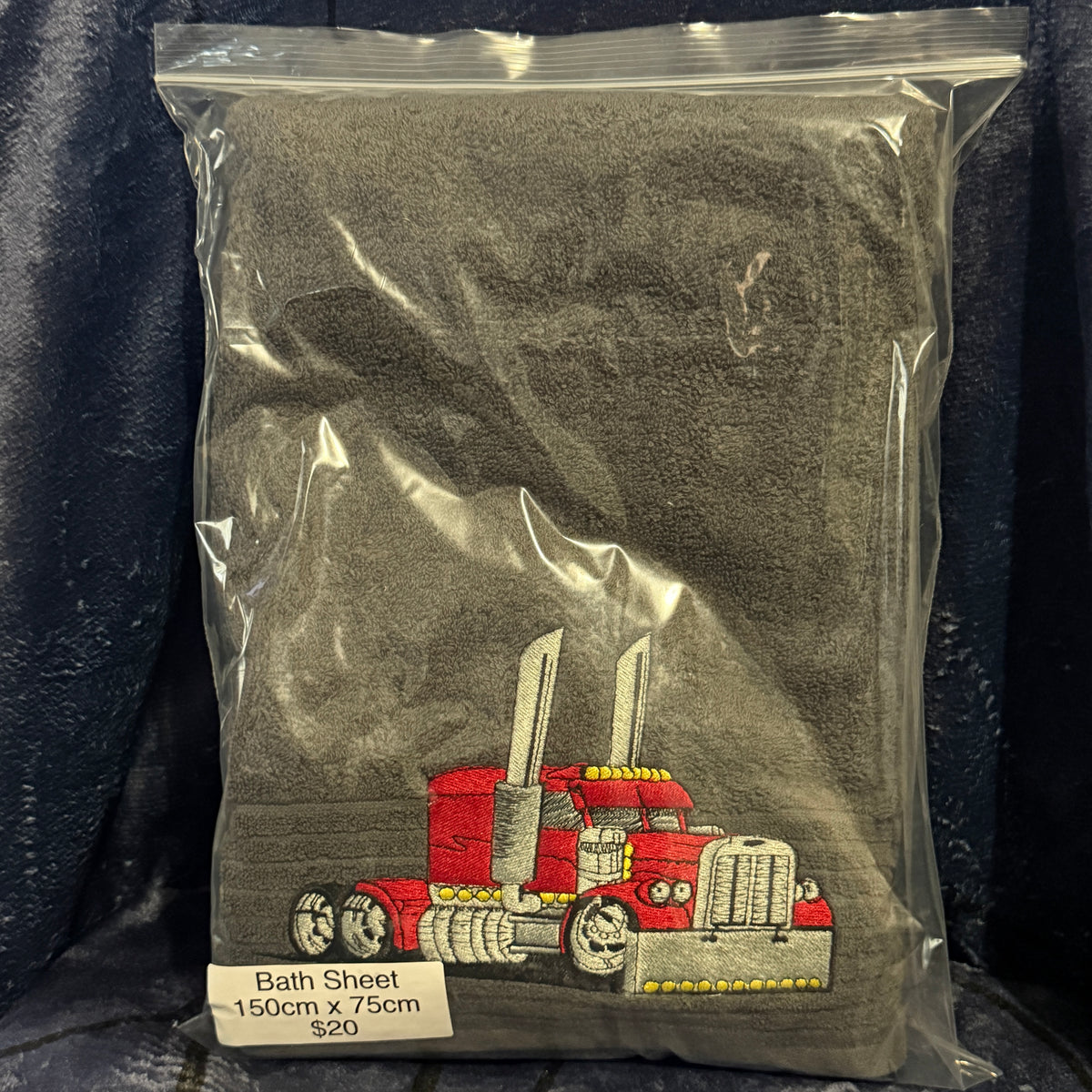 Cool cartoon truck bath sheet