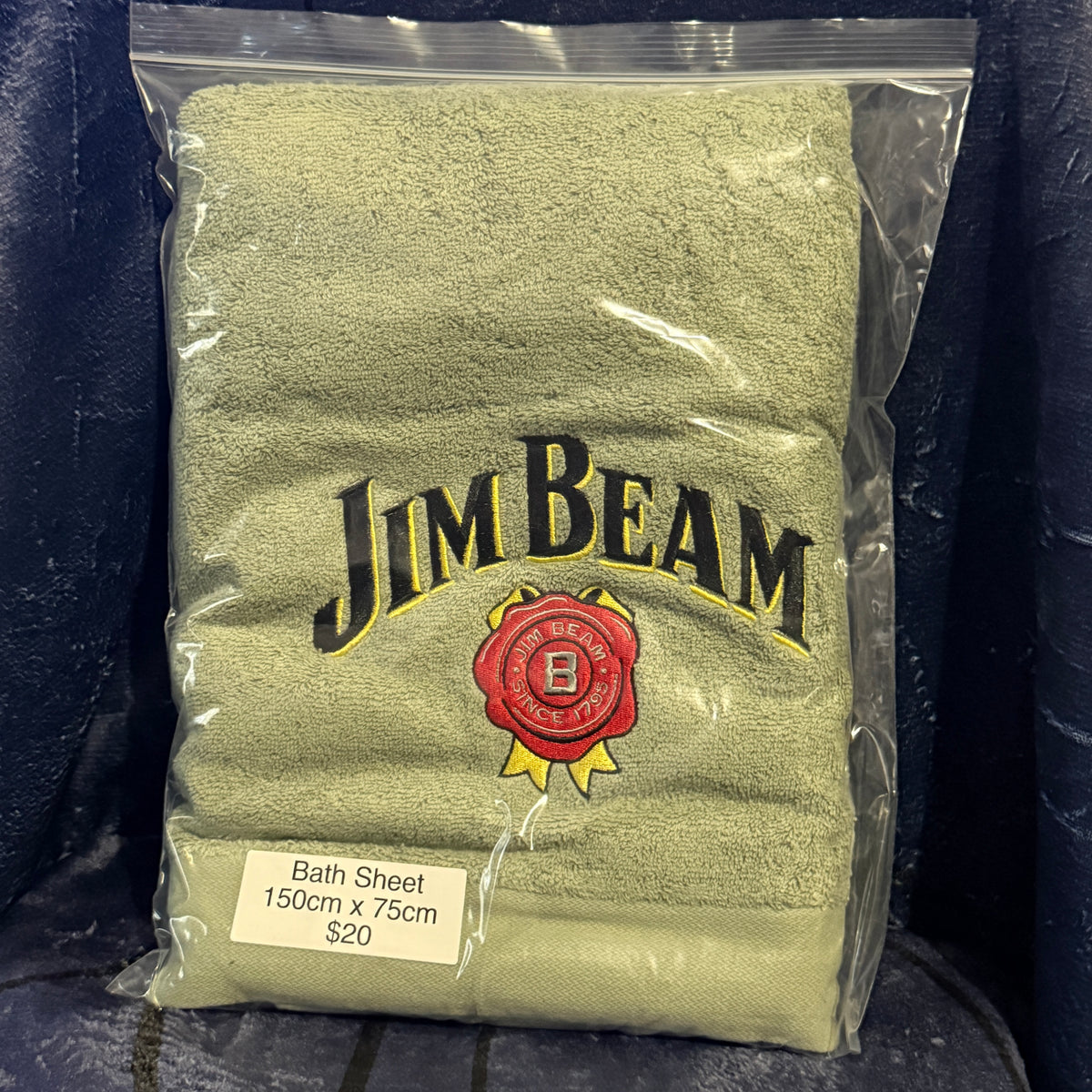 Jim Beam bath sheet