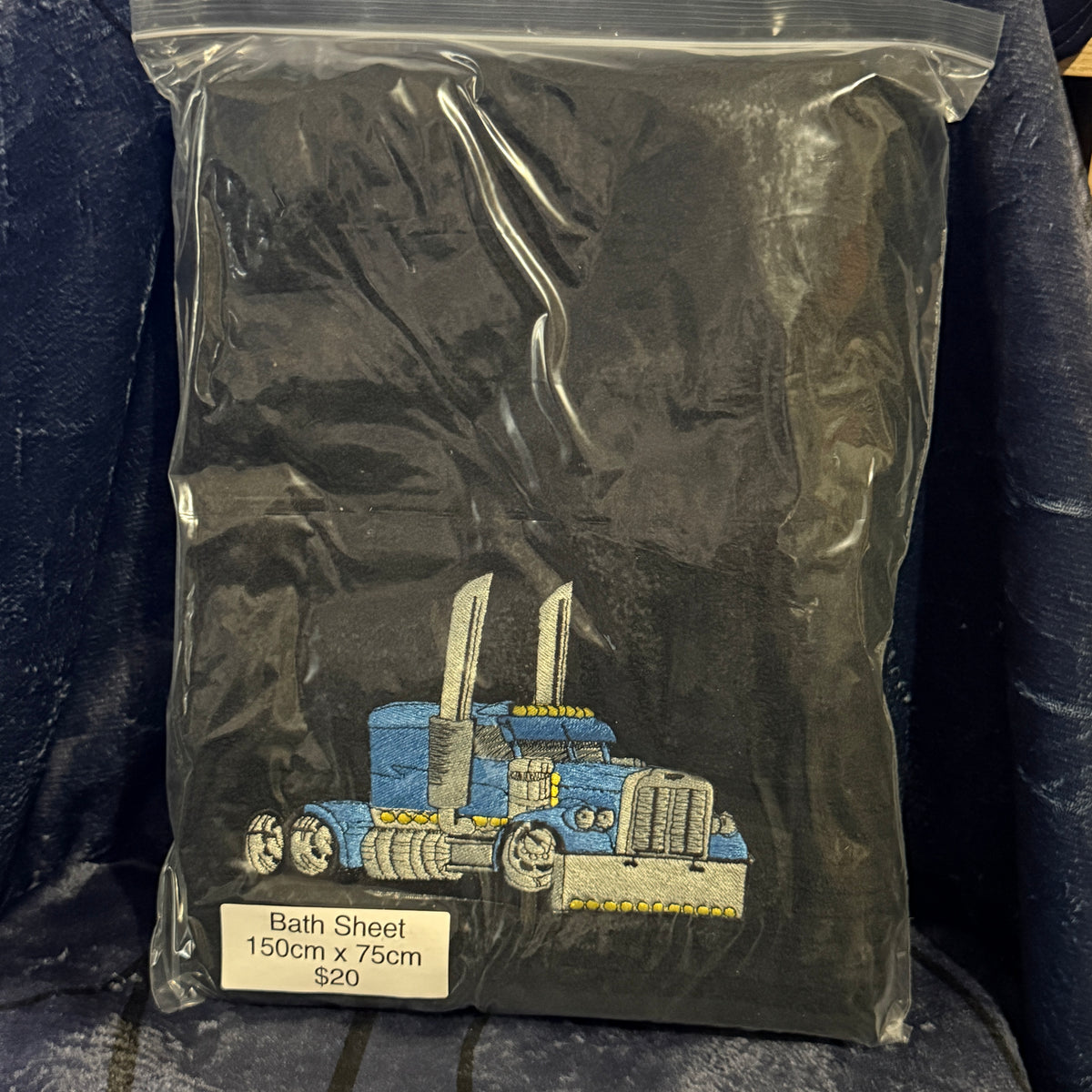 Cartoon cool truck bath sheet