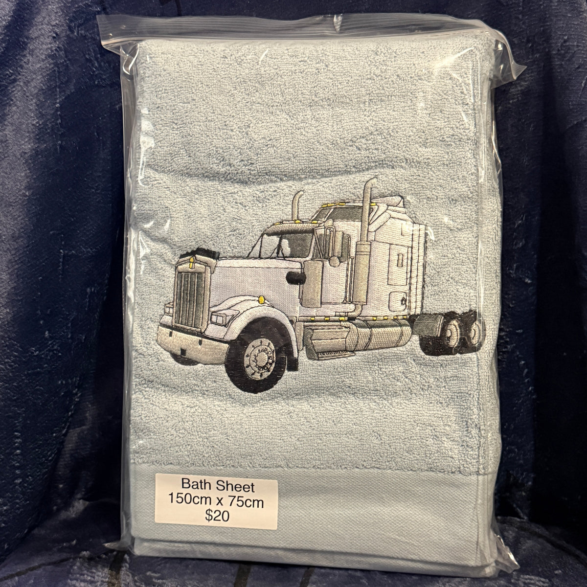 White 9oh kenworth bath sheet 1