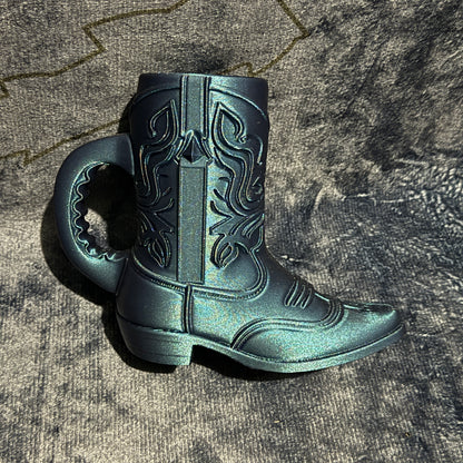 Cowgirl boot can holder