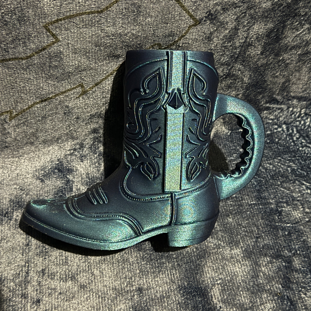 Cowgirl boot can holder