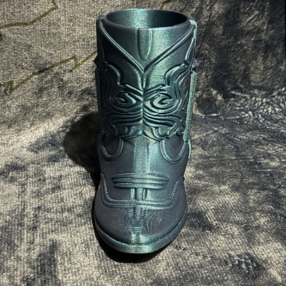 Cowgirl boot can holder