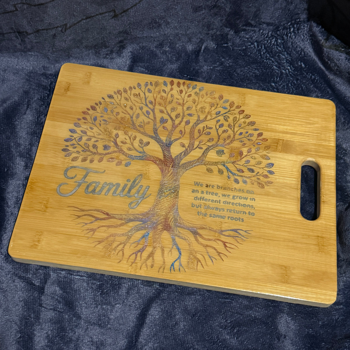 Family Tree chopping board