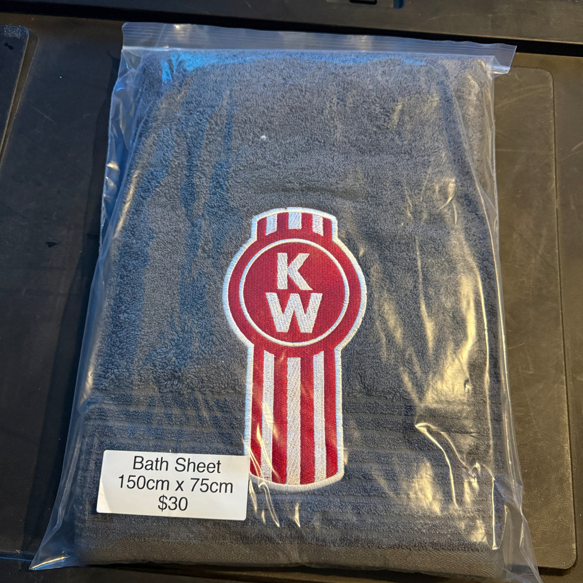Kenworth logo truck bath sheet SALE