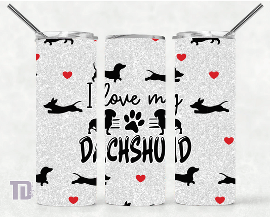 I love my dachshund dog Tumbler